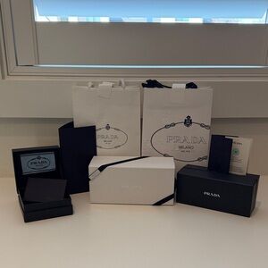 Prada Packaging Set in White and Black